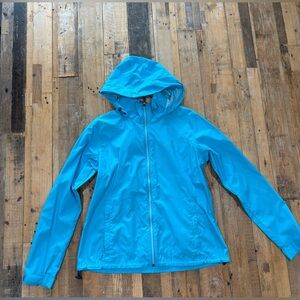 Columbia Turquoise Windbreaker XL with hood